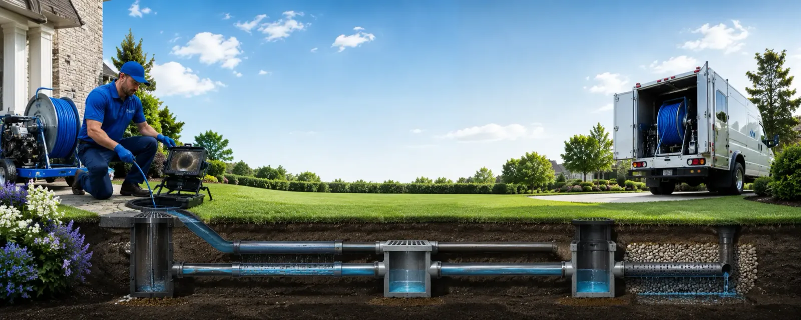Outdoor drain cleaning information for Prides Crossing, MA